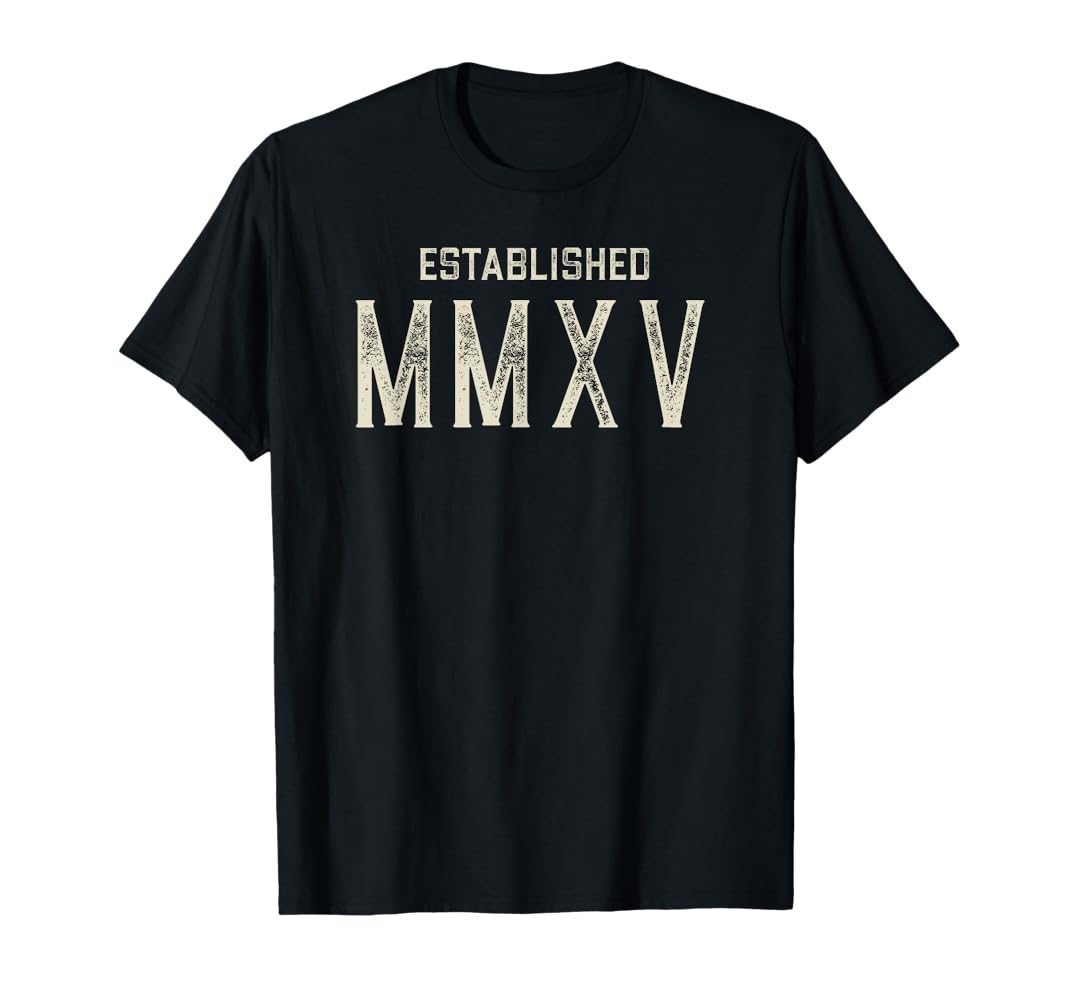 Amazon | ローマ数字でMMXV-2015年設立。 Tシャツ | Tシャツ